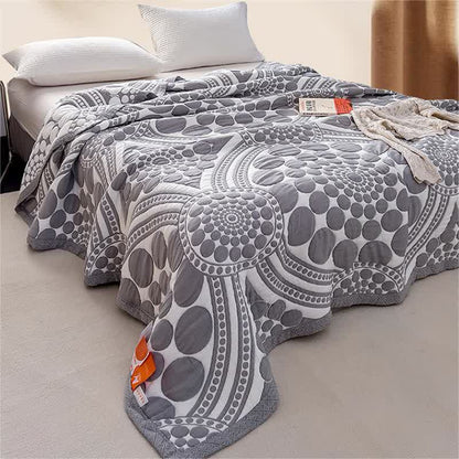 Trapunta leggera reversibile in puro cotone