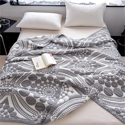 Trapunta leggera reversibile in puro cotone