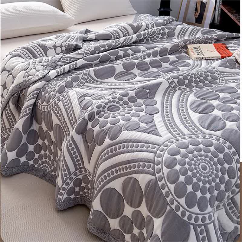 Trapunta leggera reversibile in puro cotone