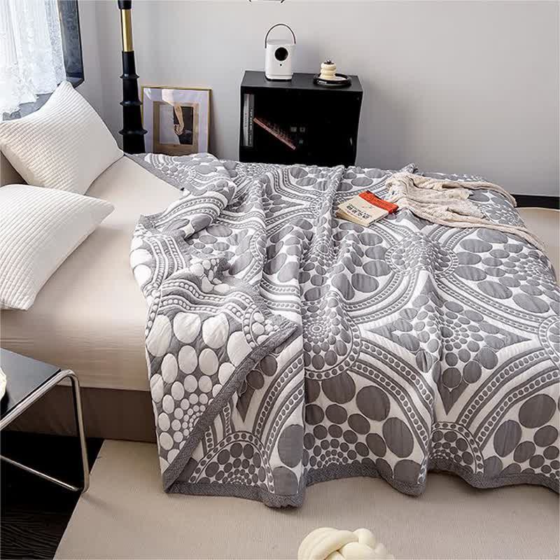Trapunta leggera reversibile in puro cotone