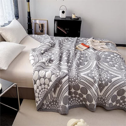 Trapunta leggera reversibile in puro cotone