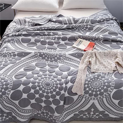 Trapunta leggera reversibile in puro cotone