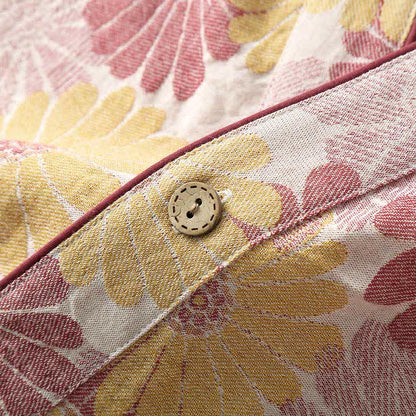 Completo da casa in puro cotone tinto in filo jacquard