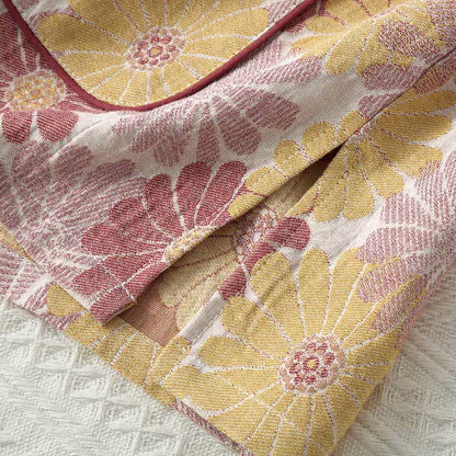 Completo da casa in puro cotone tinto in filo jacquard