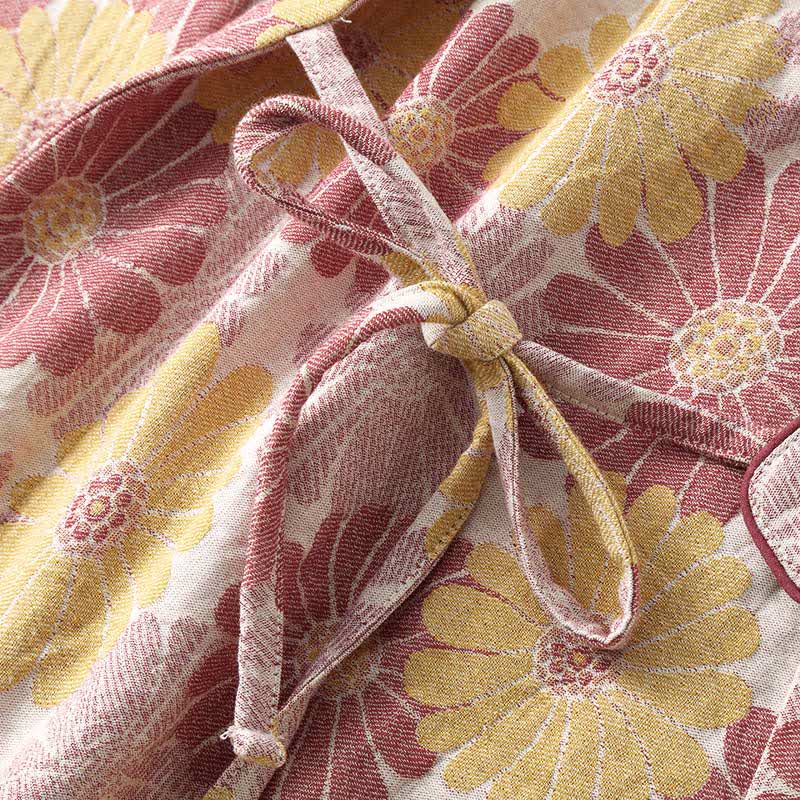 Completo da casa in puro cotone tinto in filo jacquard