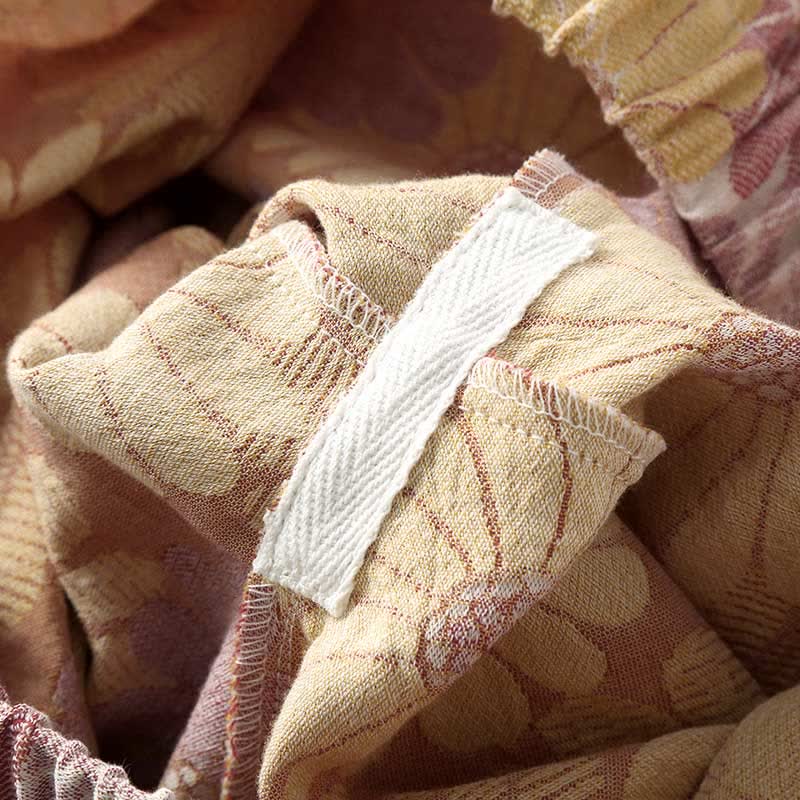 Completo da casa in puro cotone tinto in filo jacquard