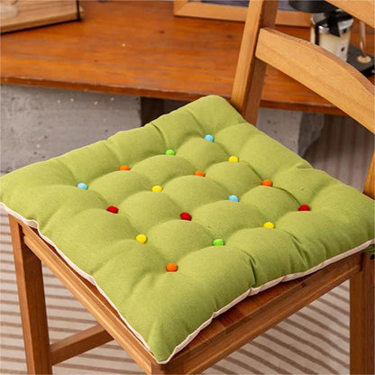 Cuscino da pavimento morbido e decorativo di forma quadrata - Verde - 40 cm x 40 cm x 6 cm - image 3