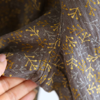 Pigiama estivo in garza di cotone jacquard retrò