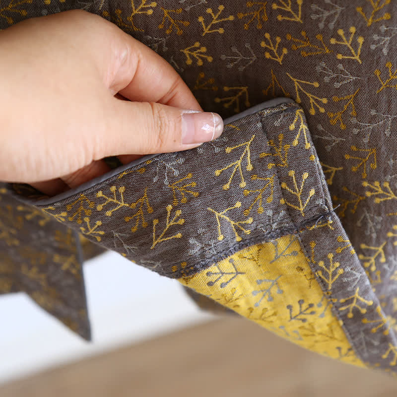 Pigiama estivo in garza di cotone jacquard retrò