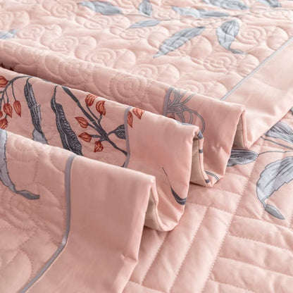 Biancheria da letto trapuntata floreale elegante in puro cotone