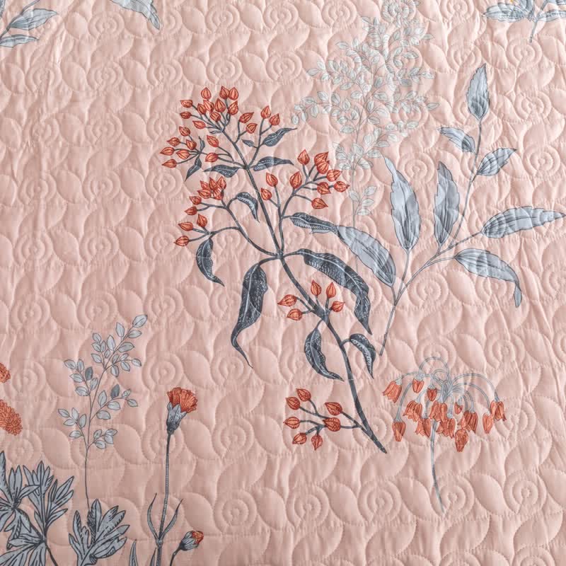 Biancheria da letto trapuntata floreale elegante in puro cotone