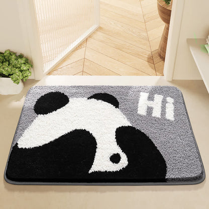 Tappetino da bagno assorbente a forma di panda