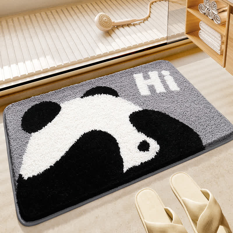 Tappetino da bagno assorbente a forma di panda