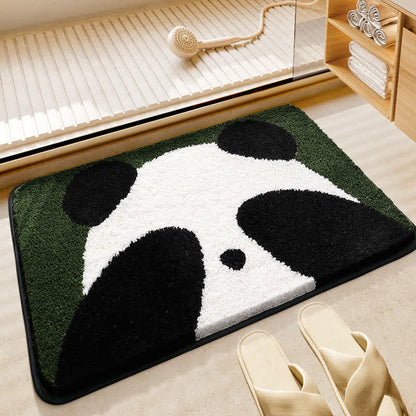 Tappetino da bagno assorbente a forma di panda