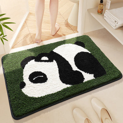 Tappetino da bagno assorbente a forma di panda