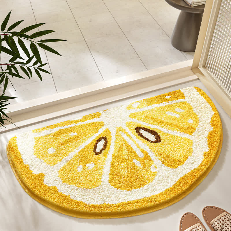 Tappeto da bagno antiscivolo morbido con motivo Summer Fruit
