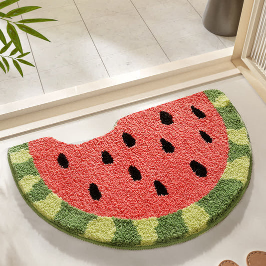 Tappeto da bagno antiscivolo morbido con motivo Summer Fruit