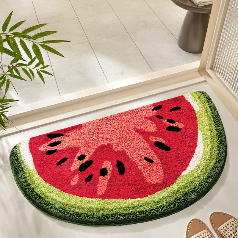 Tappeto da bagno antiscivolo morbido con motivo Summer Fruit