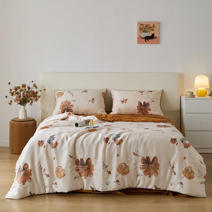 Biancheria da letto estiva floreale in fibra di Lyocell Tulip