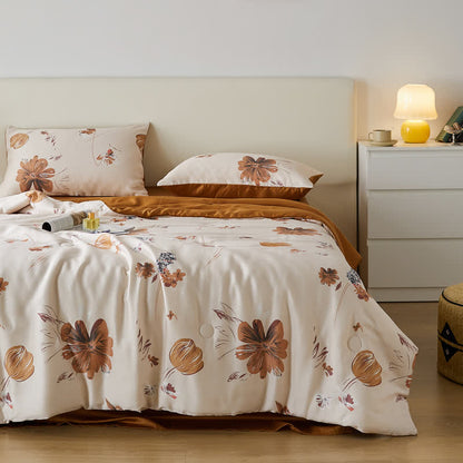 Biancheria da letto estiva floreale in fibra di Lyocell Tulip