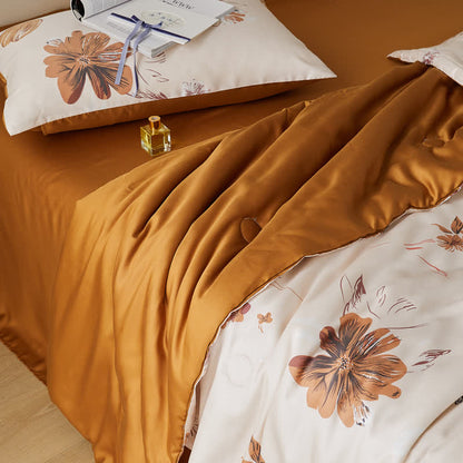 Biancheria da letto estiva floreale in fibra di Lyocell Tulip