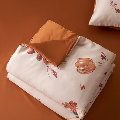 Biancheria da letto estiva floreale in fibra di Lyocell Tulip