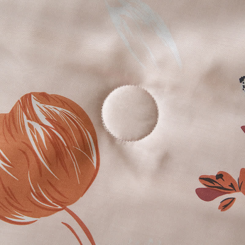 Biancheria da letto estiva floreale in fibra di Lyocell Tulip