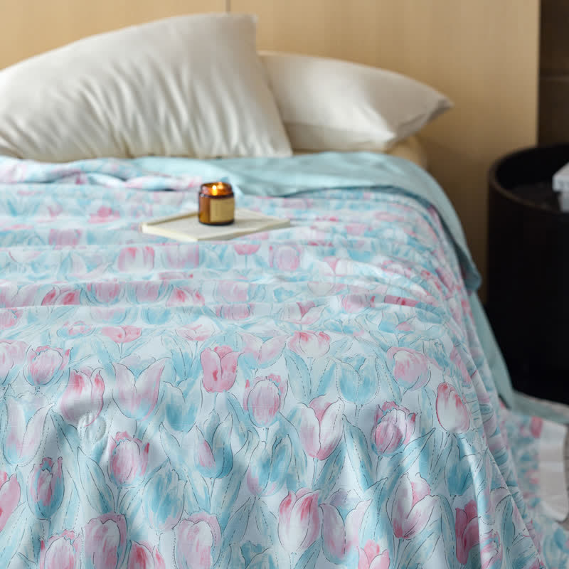Biancheria da letto traspirante in fibra di Lyocell Rustic Tulip