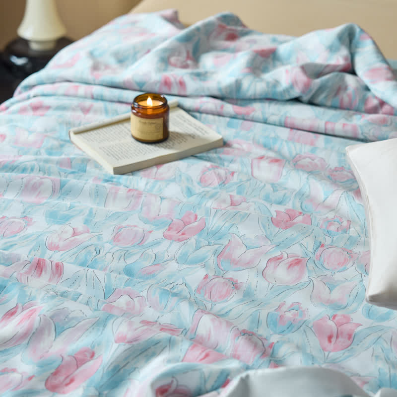 Biancheria da letto traspirante in fibra di Lyocell Rustic Tulip