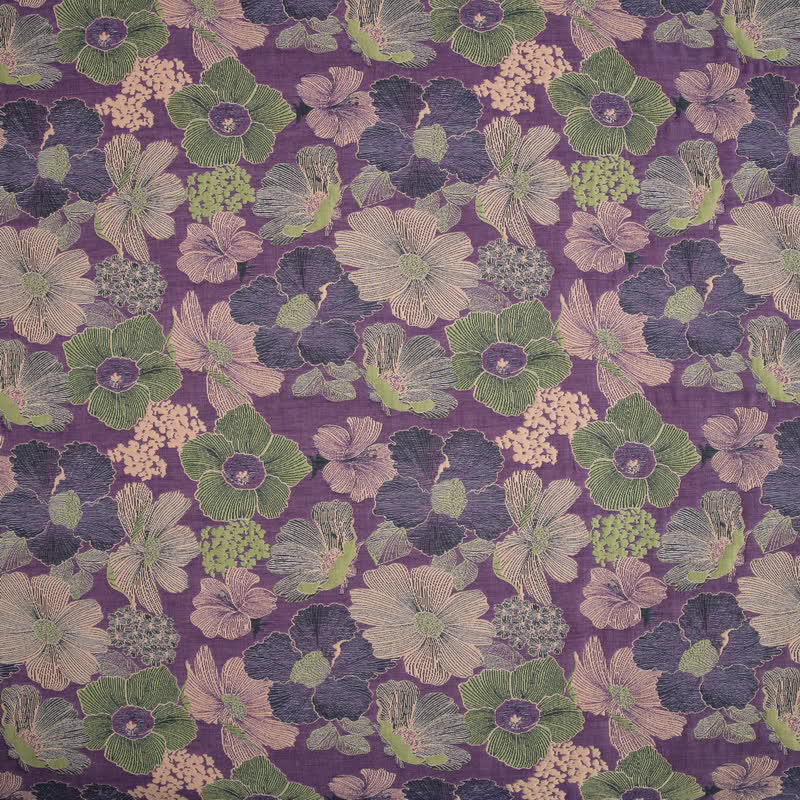 Trapunta reversibile in garza di cotone con motivo floreale Blossom