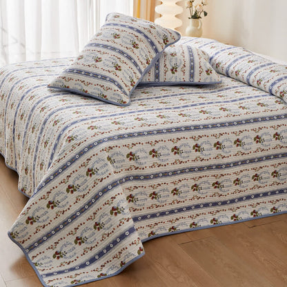 Biancheria da letto trapuntata floreale fresca in puro cotone