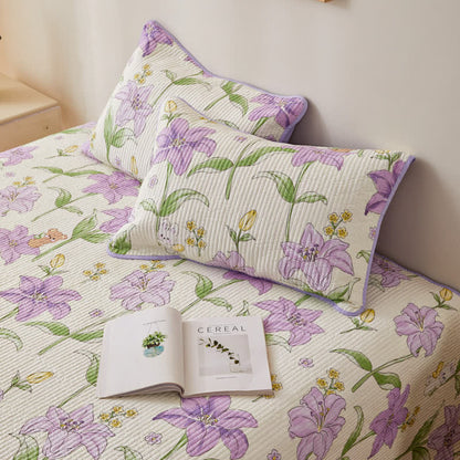 Biancheria da letto trapuntata in puro cotone Rural Lily