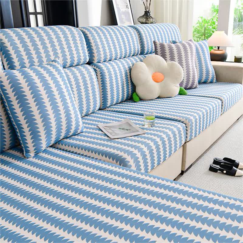 Copridivano componibile geometrico semicircolare