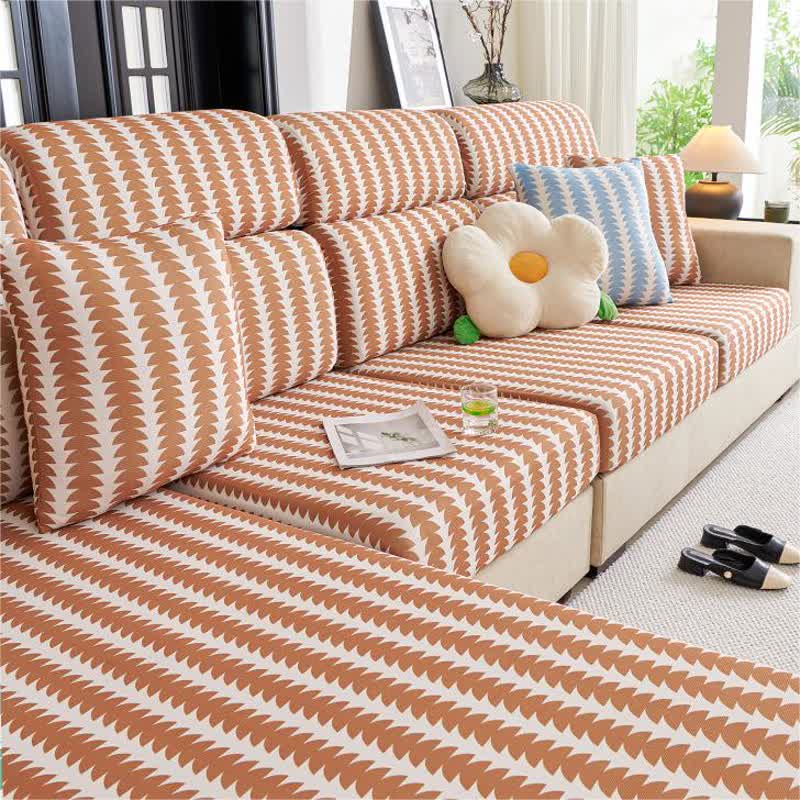 Copridivano componibile geometrico semicircolare