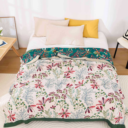 Coperta per divano in garza di cotone rustica e confortevole, stile rurale