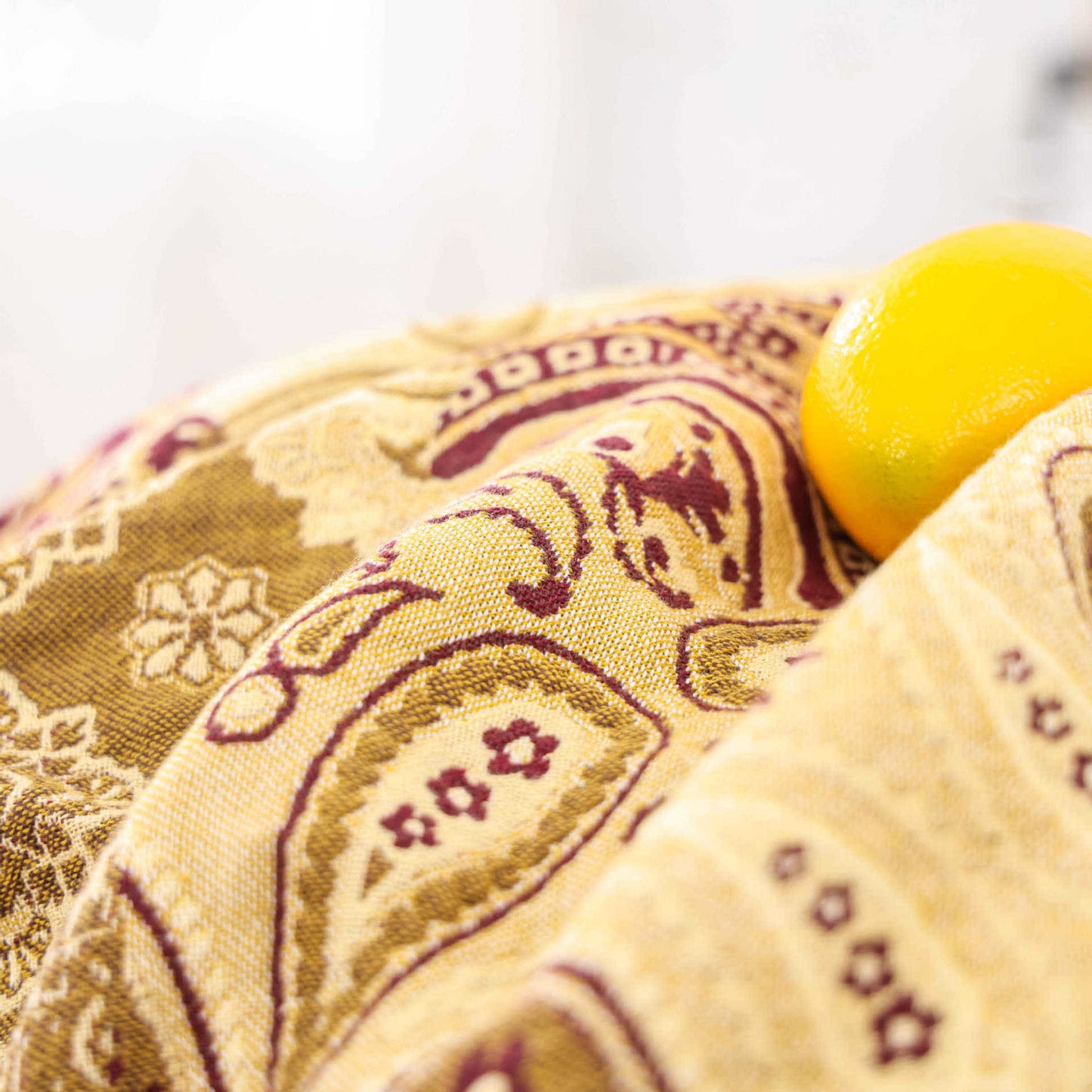 Trapunta traspirante in garza di cotone con nappa jacquard