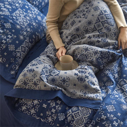 Set di biancheria da letto in garza vintage di puro cotone (4 pezzi)
