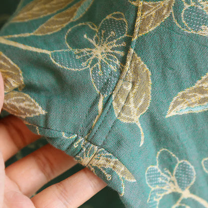 Pigiama casual in cotone con stampa floreale vintage