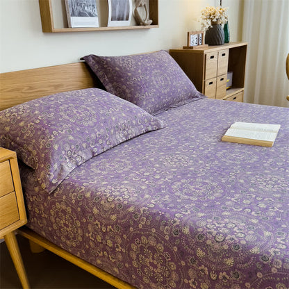 Lenzuolo con angoli vintage in puro cotone jacquard - image 4