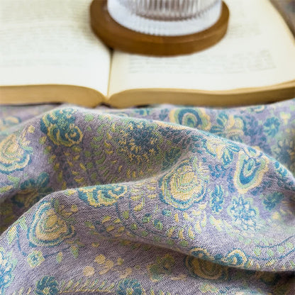 Lenzuolo con angoli vintage in puro cotone jacquard