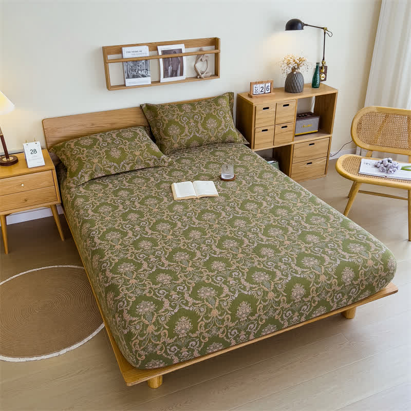 Lenzuolo con angoli in garza di cotone elegante vintage