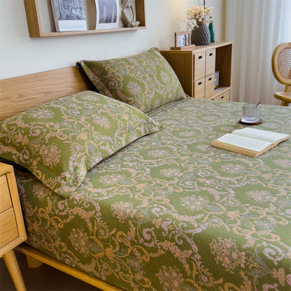 Lenzuolo con angoli in garza di cotone elegante vintage