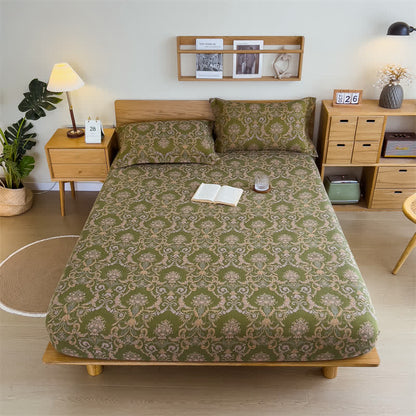 Lenzuolo con angoli in garza di cotone elegante vintage
