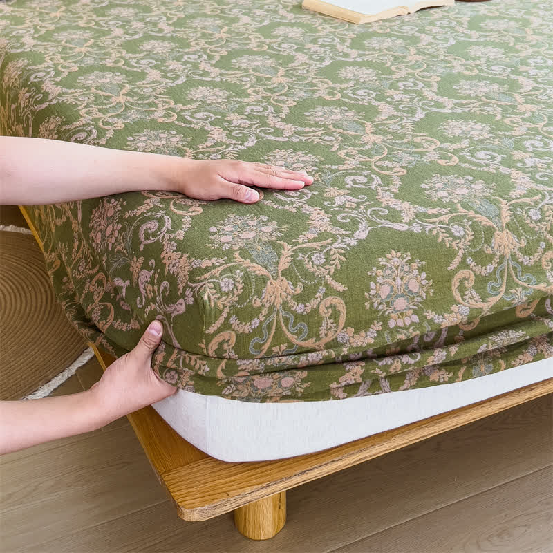 Lenzuolo con angoli in garza di cotone elegante vintage