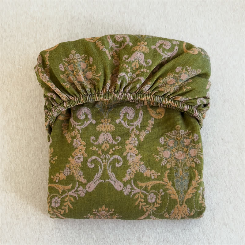 Lenzuolo con angoli in garza di cotone elegante vintage