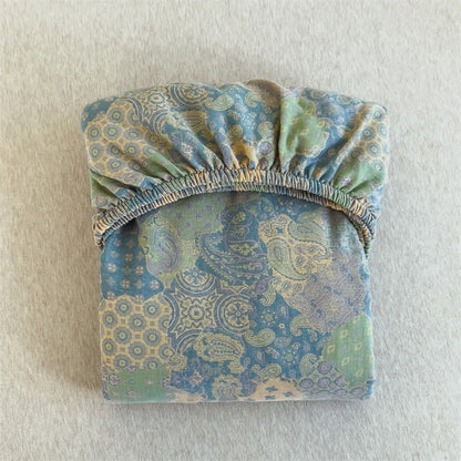 Elegante lenzuolo con angoli in garza di cotone jacquard