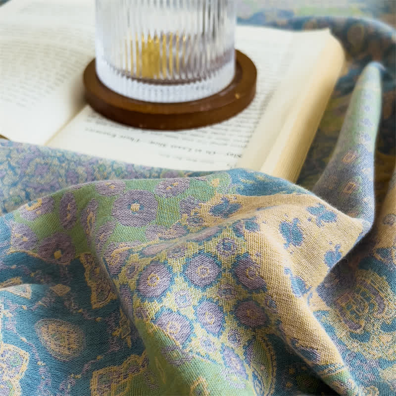Elegante lenzuolo con angoli in garza di cotone jacquard