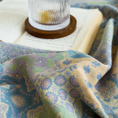 Elegante lenzuolo con angoli in garza di cotone jacquard