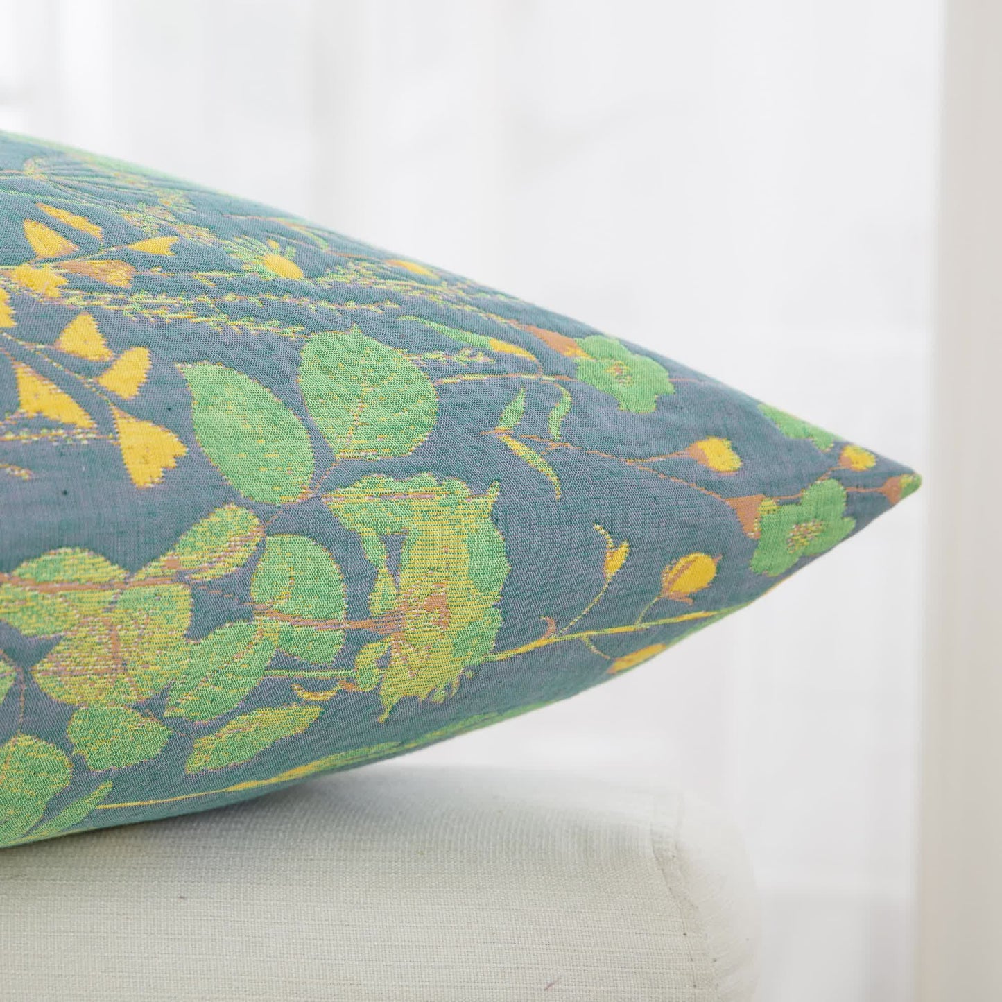 Federe in garza di cotone jacquard Lotus Pond (2 pezzi)