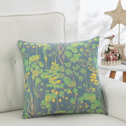 Federe in garza di cotone jacquard Lotus Pond (2 pezzi)